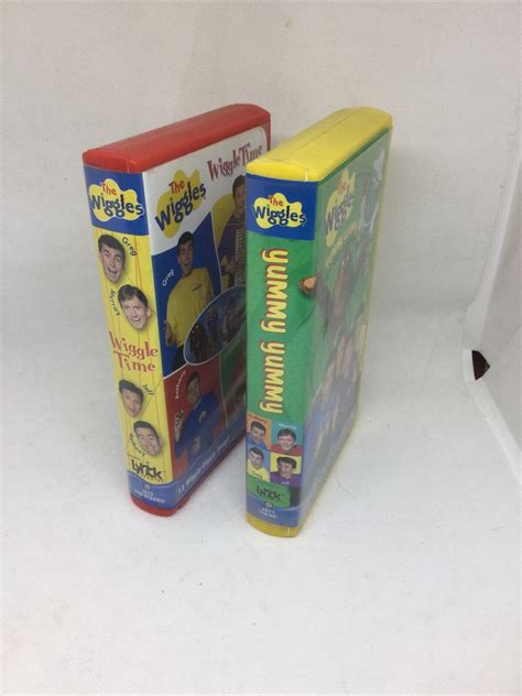 THE WIGGLES Wiggle Time & Yummy Yummy VHS Lot Colored Clamshells 45986025128 | eBay