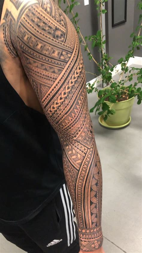 Samoan sleeve | Tribal sleeve tattoos, Polynesian tattoo sleeve, Maori tattoo designs