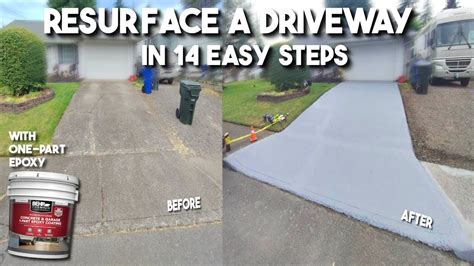 How To Resurface Driveways (Step By Step Tutorial) - YouTube