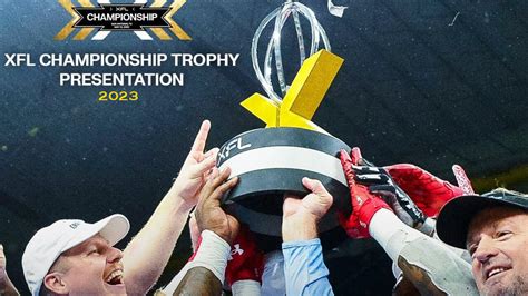 XFL 2023 Championship Game Trophy Presentation - One News Page VIDEO