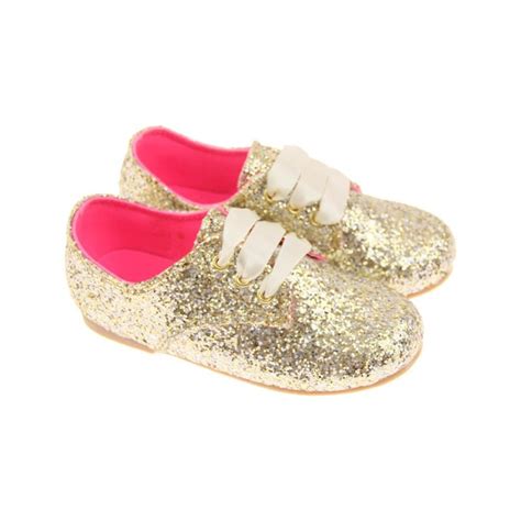 Billieblush Junior Girls Gold Glitter Shoes | Gold glitter shoes ...