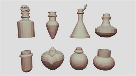 low poly potions - Download Free 3D model by Dalopera3D [10baf89 ...