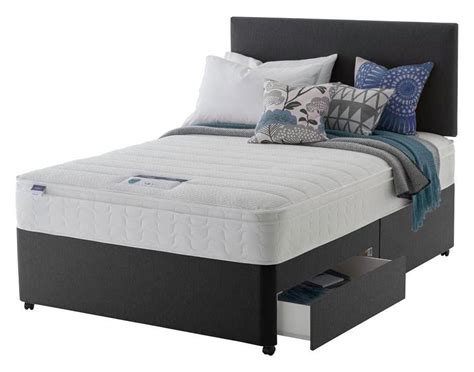 Review of Silentnight Travis 2 Drawer Superking Divan Bed - Charcoal