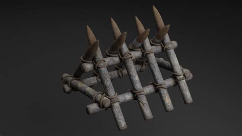 Wooden Barricade 3D model | CGTrader