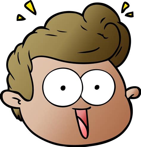 cartoon male face surprised 12423733 Vector Art at Vecteezy