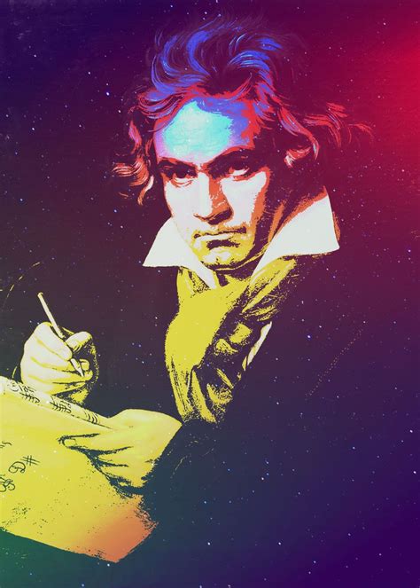 'Beethoven Pop Art' Poster by Angelos Zachariou | Displate