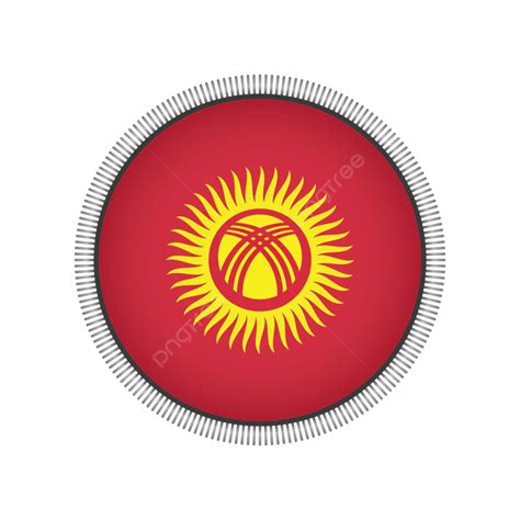 Kyrgyzstan Flag Vector, Kyrgyzstan, Flag, Kyrgyzstan Day PNG and Vector with Transparent ...