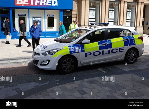 lancashire constabulary police patrol vehicle Preston Lancashire UK ...