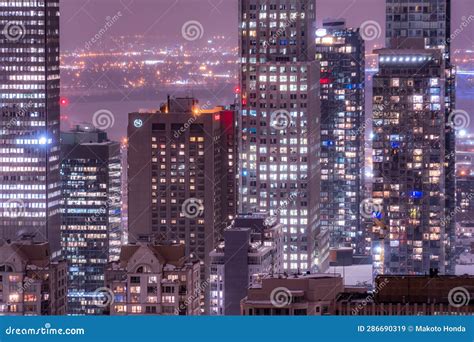 Montreal Night View (conditionalon) Editorial Stock Image - Image of ...