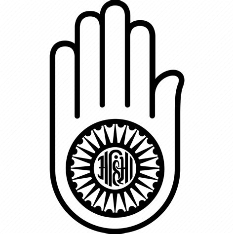 Jainism, hand, jain, religion, dharma, palm, symbol icon - Download on ...