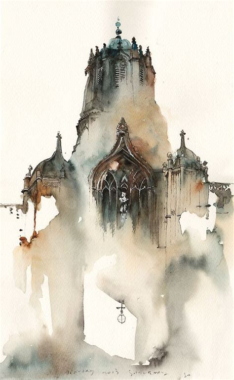 Sunga Park - THE FLYING FRUIT BOWL | Watercolor architecture ...