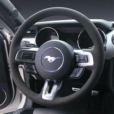 Custom Alcantara Steering Wheel Cover for Ford Mustang – DSG Paddles