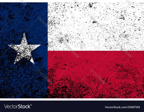 Texas state flag grunge Royalty Free Vector Image