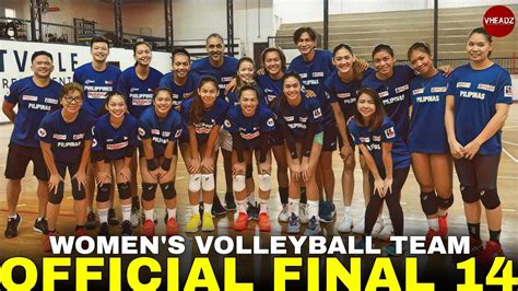 Final 14 of our PHILIPPINE WOMEN'S VOLLEYBALL TEAM in 2022 Seagames in Vietnam!!! - YouTube