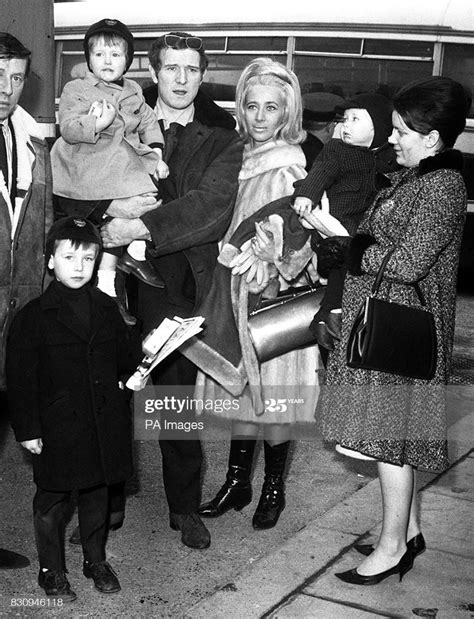 Actor Richard Harris and his wife, Elizabeth, pictured at Heathrow ...