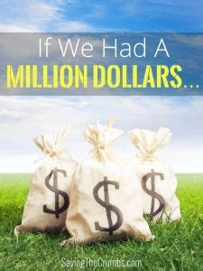 If We Had A Million Dollars… | Saving The Crumbs