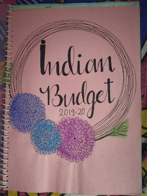 economics indianbudget cover page | Book cover diy, Front page design, Diy projects gifts