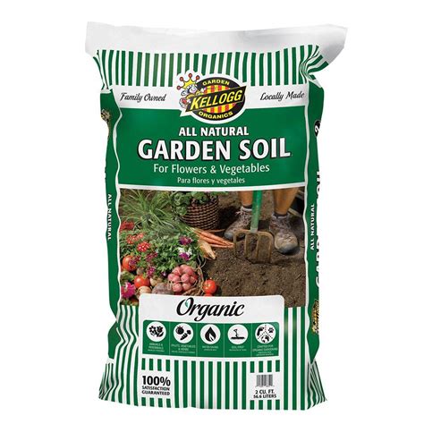 Kellogg Garden Organics 2 cu. ft. All Natural Garden Soil for Flowers and Vegetables-6850 - The ...