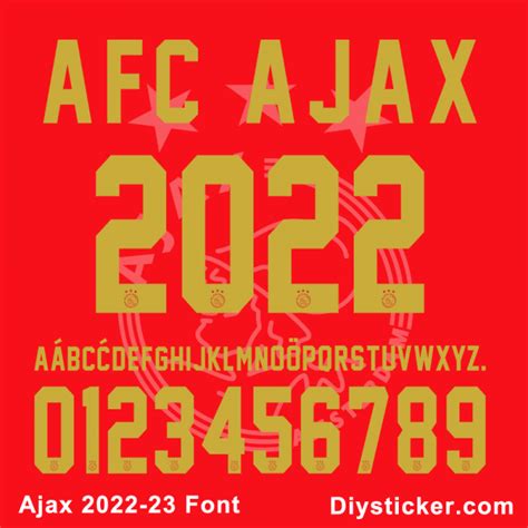 AFC AJAX 2022-2023 Font Vector – Iron-On Sticker