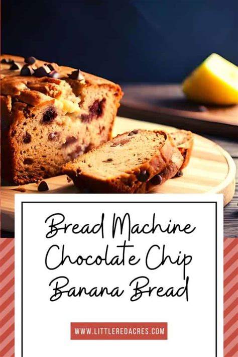 Bread Machine Chocolate Chip Banana Bread