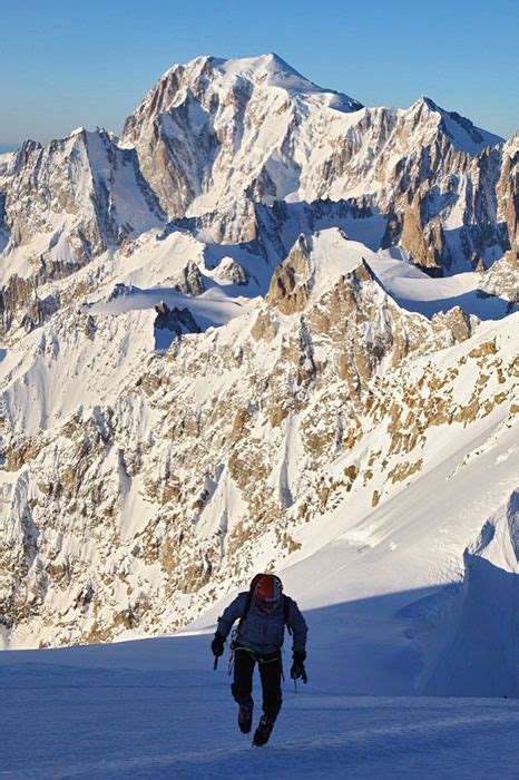 On the summit with the Mont Blanc Massif as backdrop | The mont ...