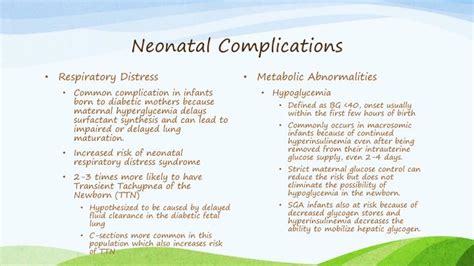 PPT - Infant of a Diabetic Mother PowerPoint Presentation - ID:2052211