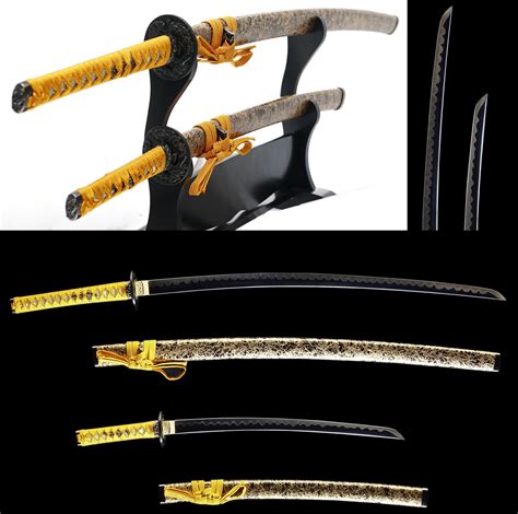 Samurai Sword KINUN DAISHO SET Katana＆Wakizashi for sale | Samurai ...