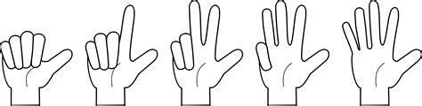 clip art finger counting - Clip Art Library