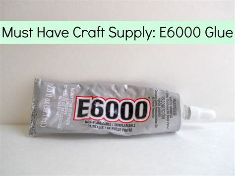 Must Have Craft Supply: E6000 Glue - Running With A Glue Gun