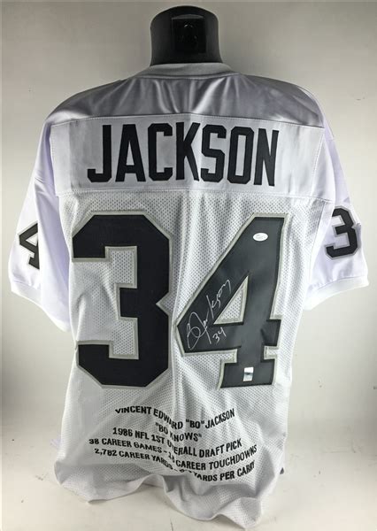 Lot Detail - Bo Jackson Signed Raiders Jersey (JSA)