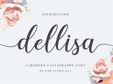 Dellisa Free Modern Calligraphy Font by Mika Jalilo on Dribbble