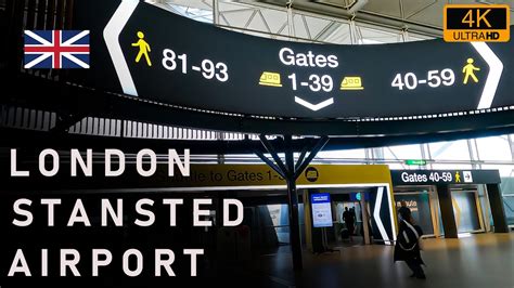 London Stansted Airport 🇬🇧 - Full Walking Tour (Departure) [4K] - YouTube