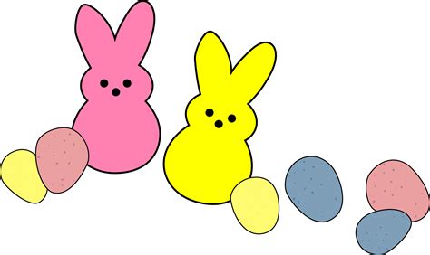 Clip art Easter Bunny Peeps Rabbit Openclipart - rabbit png download - 1996*1189 - Free ...