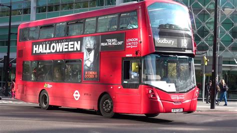 Buses in central London 25th October 2018 - YouTube