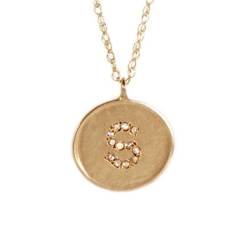 9ct Solid Gold Alphabet Pendant With Diamonds By Sibylle de Baynast Jewels | notonthehighstreet.com