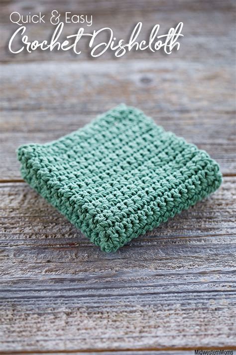 Quick And Easy Crochet Dishcloth Pattern