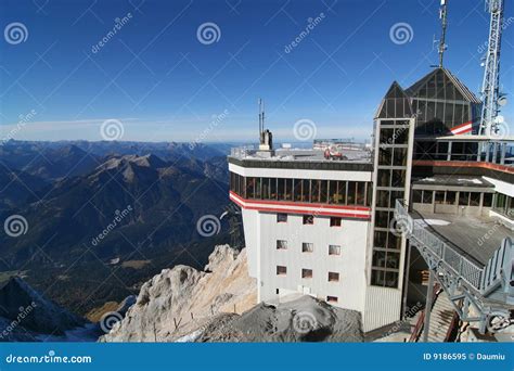 Weather Station, Mountain Zugspitze, Germany. Stock Image - Image of ...