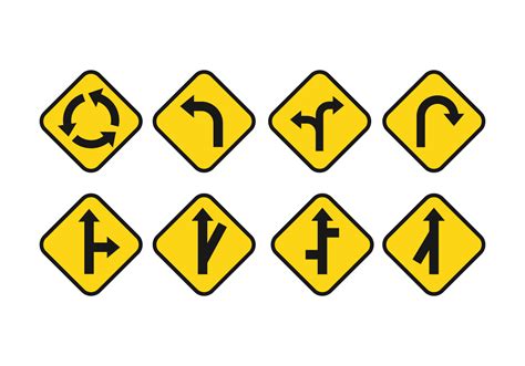 Road Signs Vector Set - Download Free Vector Art, Stock Graphics & Images