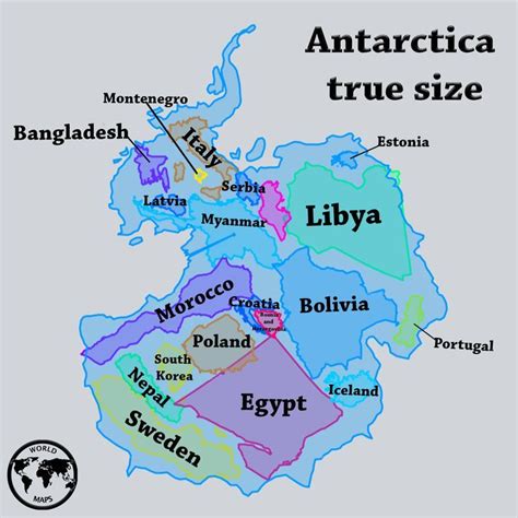 Did you know that this many countries can fit in Antarctica? 🇦🇶 Libya ...