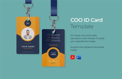 Horizontal ID Card Templates in Word - FREE Download | Template.net