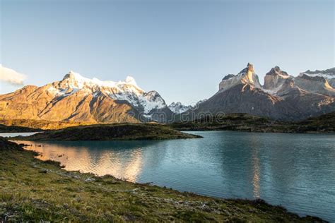 Torres del Paine sunrise stock image. Image of life - 179633389