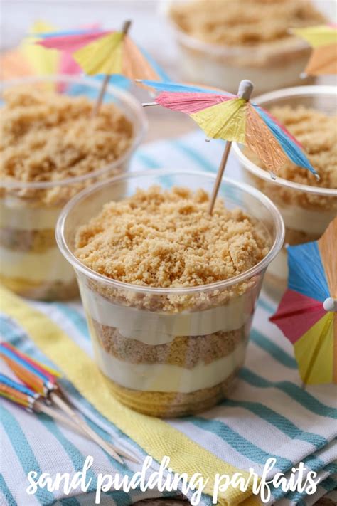 Sand Pudding Cups {Easy Beach Parfait} | Lil' Luna