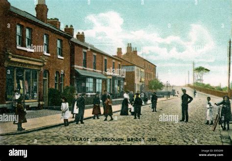 The Village, Burscough Bridge, Burscough, near Skelmersdale Stock Photo ...