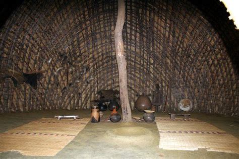 The interior of a Zulu hut. I just loved it. Functional, yet rich - hand made.