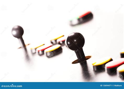 Arcade controls stock image. Image of game, play, yellow - 13694471