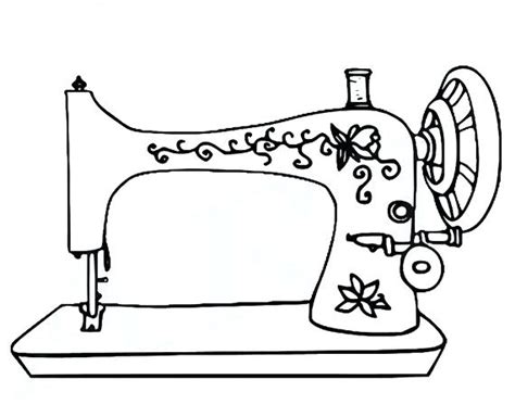 Sewing Machine Drawing at GetDrawings | Free download