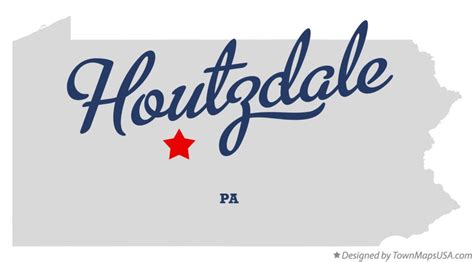Map of Houtzdale, PA, Pennsylvania
