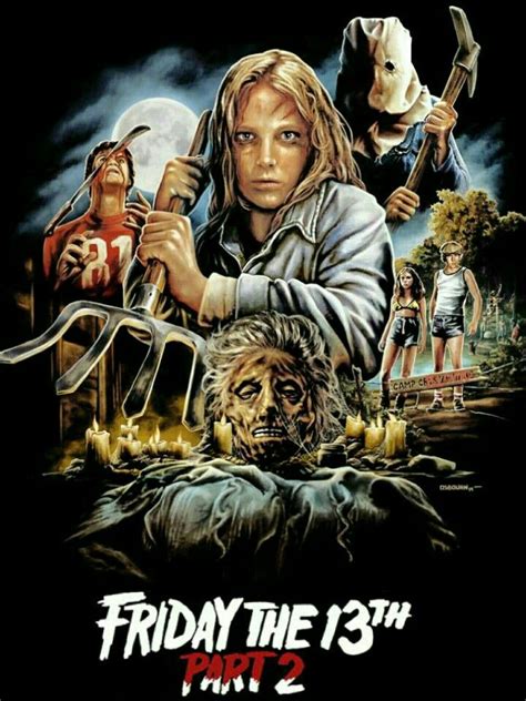 Friday the 13th part 2 horror movie Slasher | Horror movie icons, Horror movie art, Classic ...