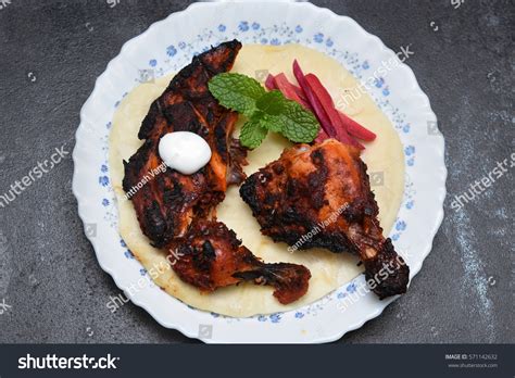 Arabian Grilled Chicken Called Al Faham Stock Photo 571142632 ...