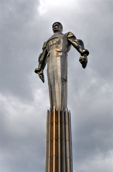 Gagarin Monument - Moscow, Russia Stock Photo - Image of exterior ...